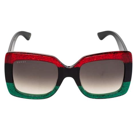 red glitter gucci sunglasses|gucci bedazzled sunglasses.